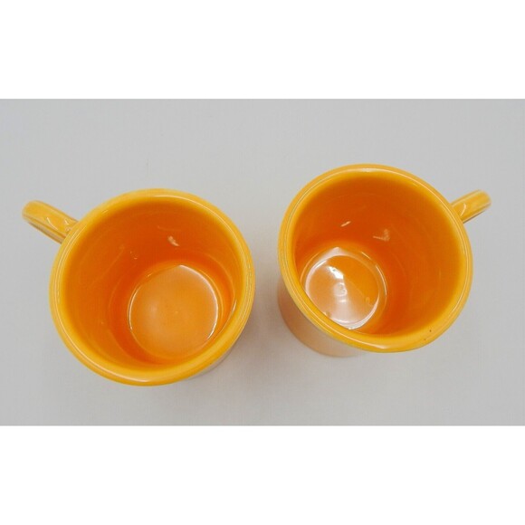 Fiesta Fiestaware Vintage Yellow Tom And Jerry Coffee Mug Ring Handle - Picture 6 of 10